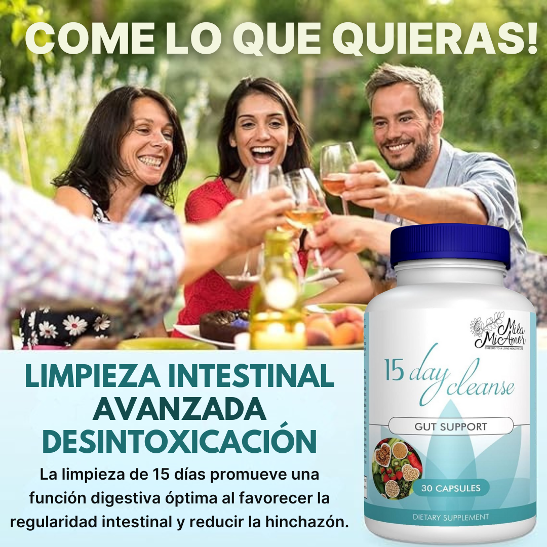🍃DESINTOXICANTE INTESTINAL -15 DAYS CLEANSE-🍃